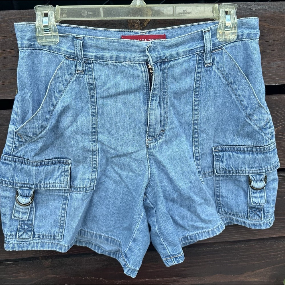 Vtg Gloria Vanderbilt Women's Cargo Denim Shorts *Size 4